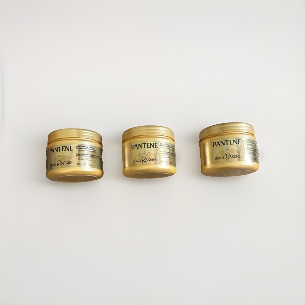 3 Pack - Pantene Miracle Rescue Curl Define & Shine Leave-On Conditioner